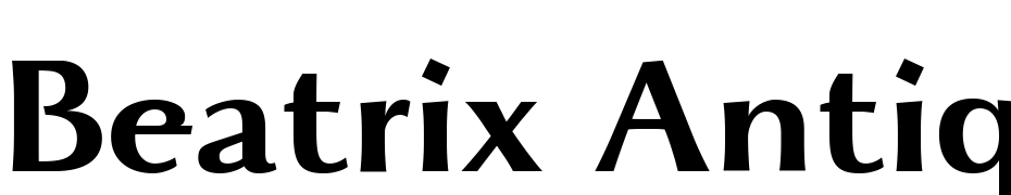 Beatrix Antiqua Semi Bold Font Download Free